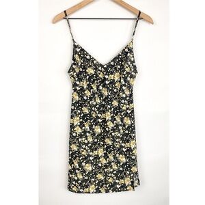 NWT Stich and Feather All About You Floral Mini Slip Dress, Black - Size M‎